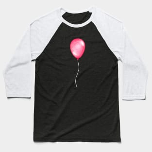 Lone Pink Balloon Baseball T-Shirt